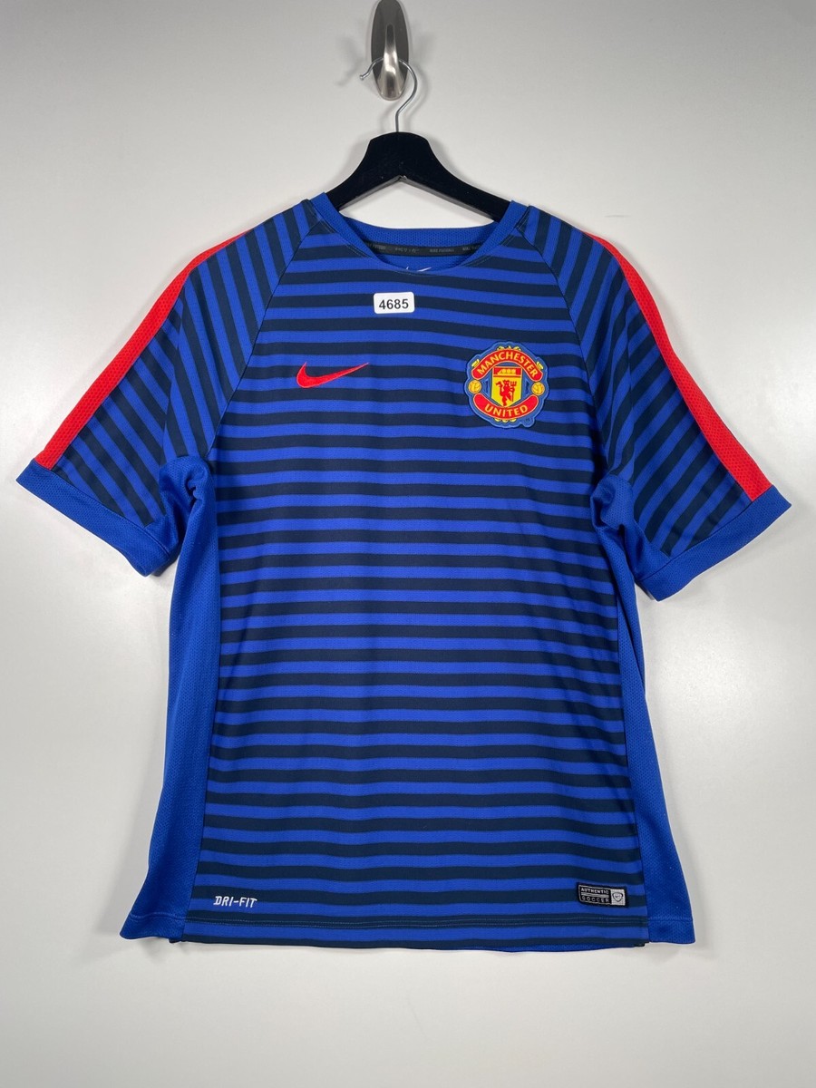 ウェア Nike soccer jersey Manchester United Nike Manchester United Training Soccer Dri Fit Jersey Shirt Blue