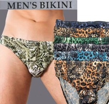 6 PIECES BIKINI ANIMAL PRINT UNDERWEAR LOW RISE BIKINI BRIEF LARGE 34-36 