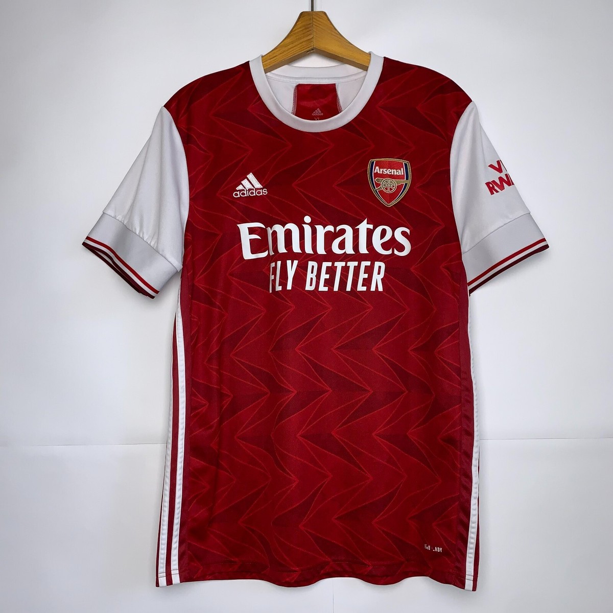 ARSENAL LONDON 2020 2021 HOME FOOTBALL SHIRT SOCCER JERSEY ADIDAS