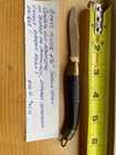 Saddle Horn Style All Brass 4 1/4  Unique Knife