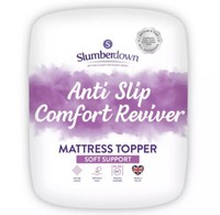 Slumberdown Anti Slip Comfort Reviwer Mattress Topper Super King Soft Support