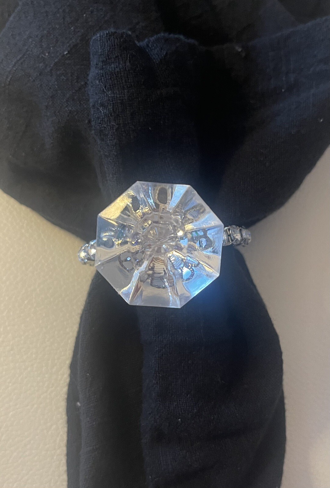 Faux Diamond Napkin Rings eBay