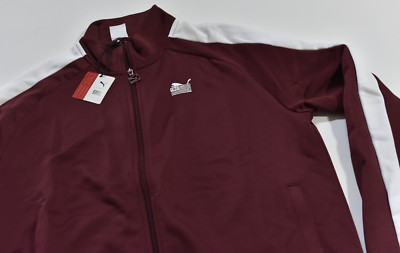 Puma Men's TMC America Co Flag Branded Track Jacket Maroon Red Size Large - NWT