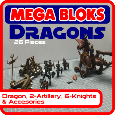Boîte Vide Mega Bloks Dragon Iron Raiders 9651 - Occasion Pour Collection Ou Rangement