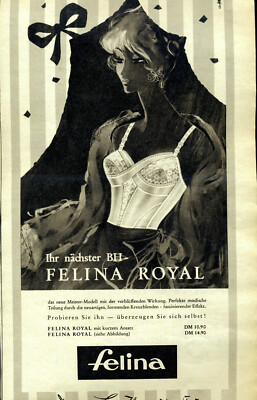 Felina -- Felina Royal -- Ihr nächster BH -- Die neue Linie -- Werbung 1961---