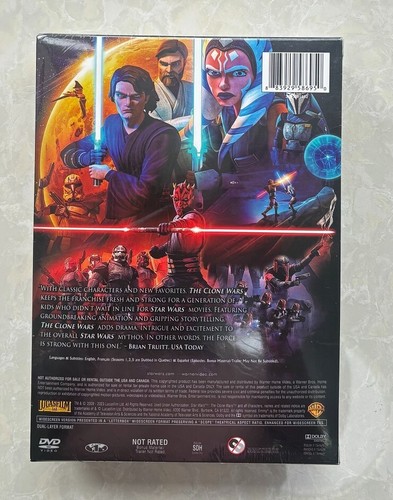 Star Wars The Clone Wars :The Complete seasons 1-7 (DVD, 2023, 25-Disc Set) - Afbeelding 2 van 2