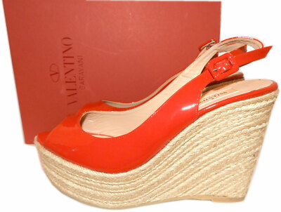 Espadrilles Wedge Slingbacks St. Tropez Peep Toe Shoes 39 | eBay