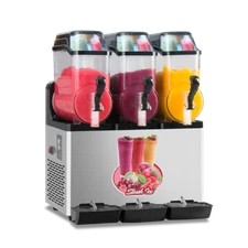 2024 New 45L 3 Tank Commercial Slushy Machine Smoothie Frozen Drink Maker 110V 