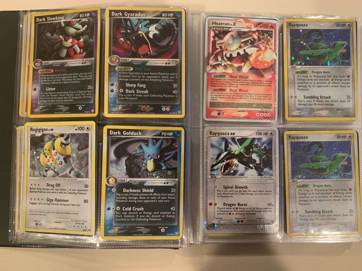 pokemon cards, all pre ~2012, 87+ rare/ ultra-rare/ ex