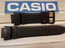 Casio Watch Band SGW-1000 -1A Triple Sensor Black Resin Strap. Watchband
