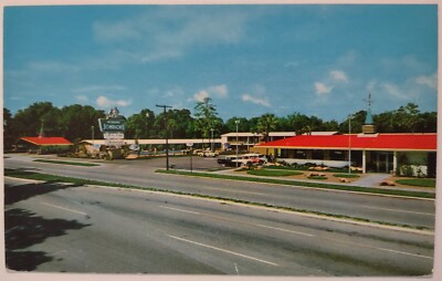 Vintage Postcard Howard Johnsons Cars Sign 1960's AA11