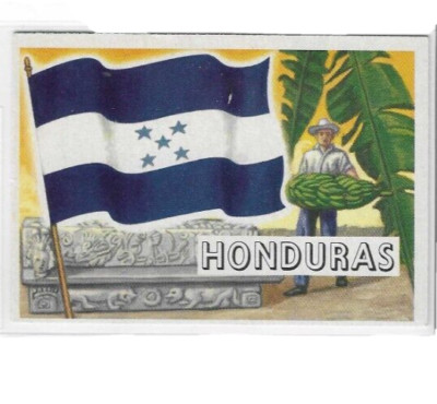1956 Topps Flags of the World Honduras (1) #8 EX+