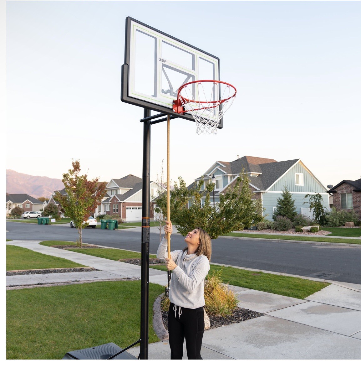 Lifetime 90584 46 inch Adjustable Portable Basketball Hoop