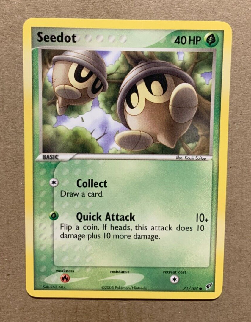 Seedot 71/107 EX Deoxys - Common Pokemon Card - NM/Mint