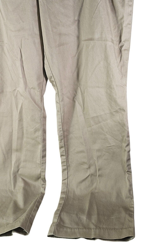 Lee Women's Wide Leg Smart Fit Solid Tan Brown Linen Khaki Pants Size 18M - Picture 4 of 17