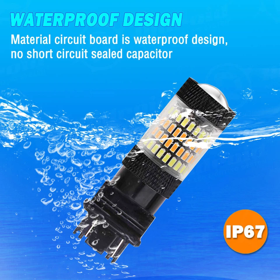 3157 Switchback LED Bombilla intermitente delantera para Dodge Ram 1500 2500 3500 Foto 3 de 4