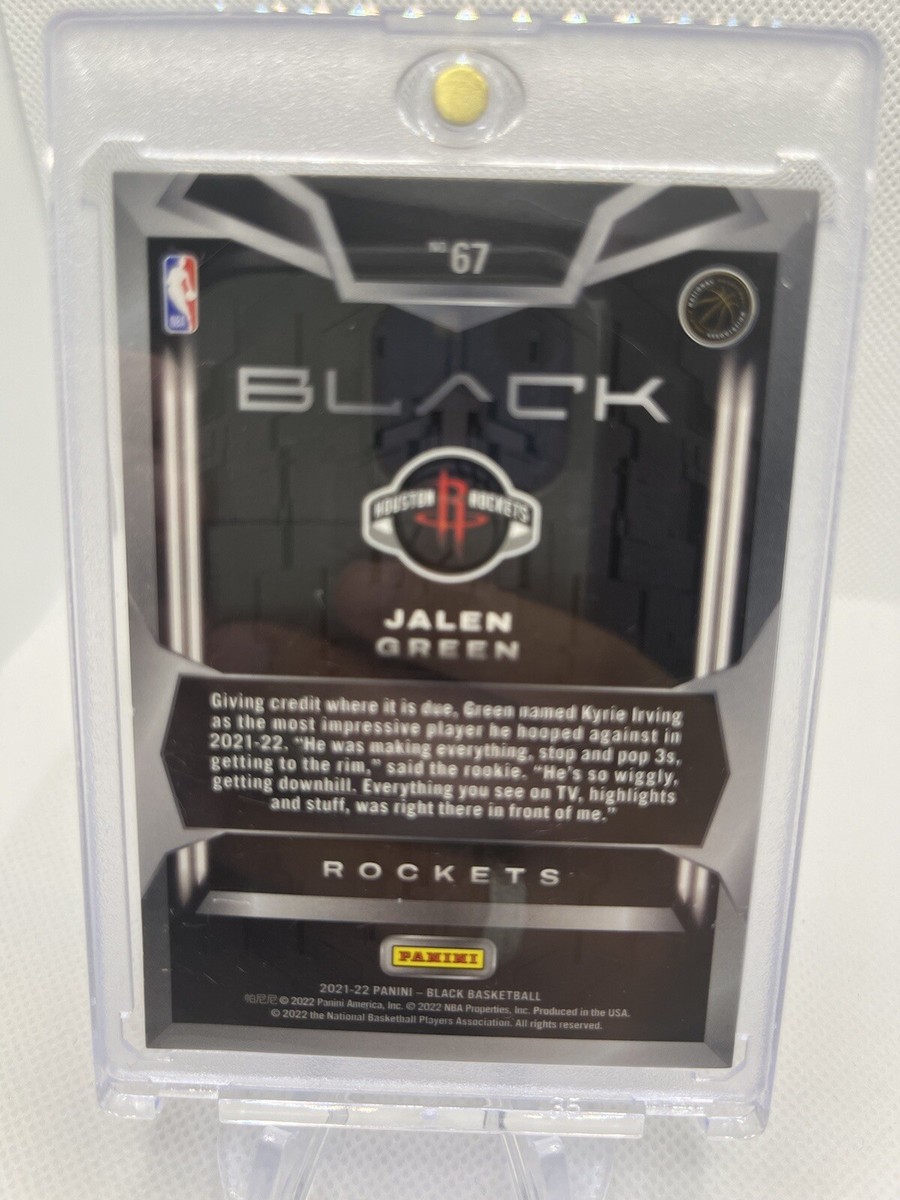 JALEN GREEN 2021-22 PANINI BLACK GOLD /25 RC ROOKIE Rare Mint 