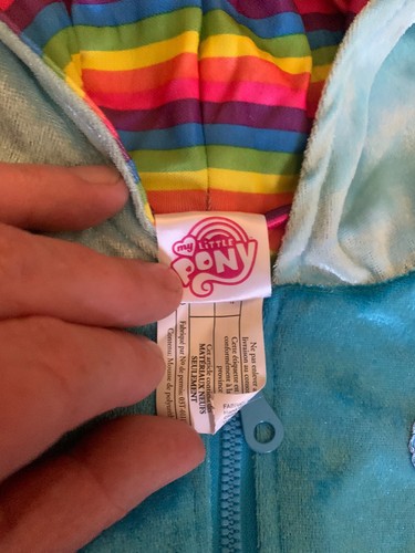 Costume con cappuccio ritagliato Rainbow Dash My Little Pony Cosplay bambino (8-10) 1 pezzo - Foto 5 di 9