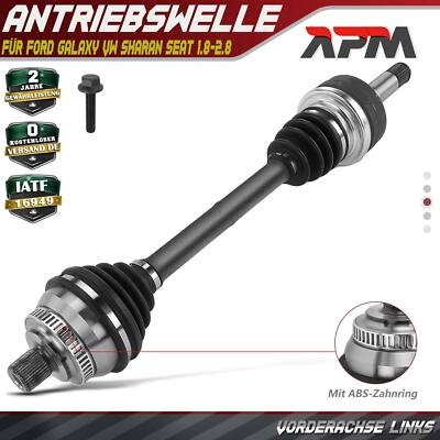 Antriebswelle Vorne Links Mit ABS Ring für Ford Galaxy VW Sharan Seat Alhambra