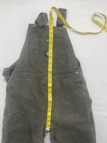 Polar King Youth Bib Overalls Coveralls Insulated Brown Medium - Picture 13 of 15
