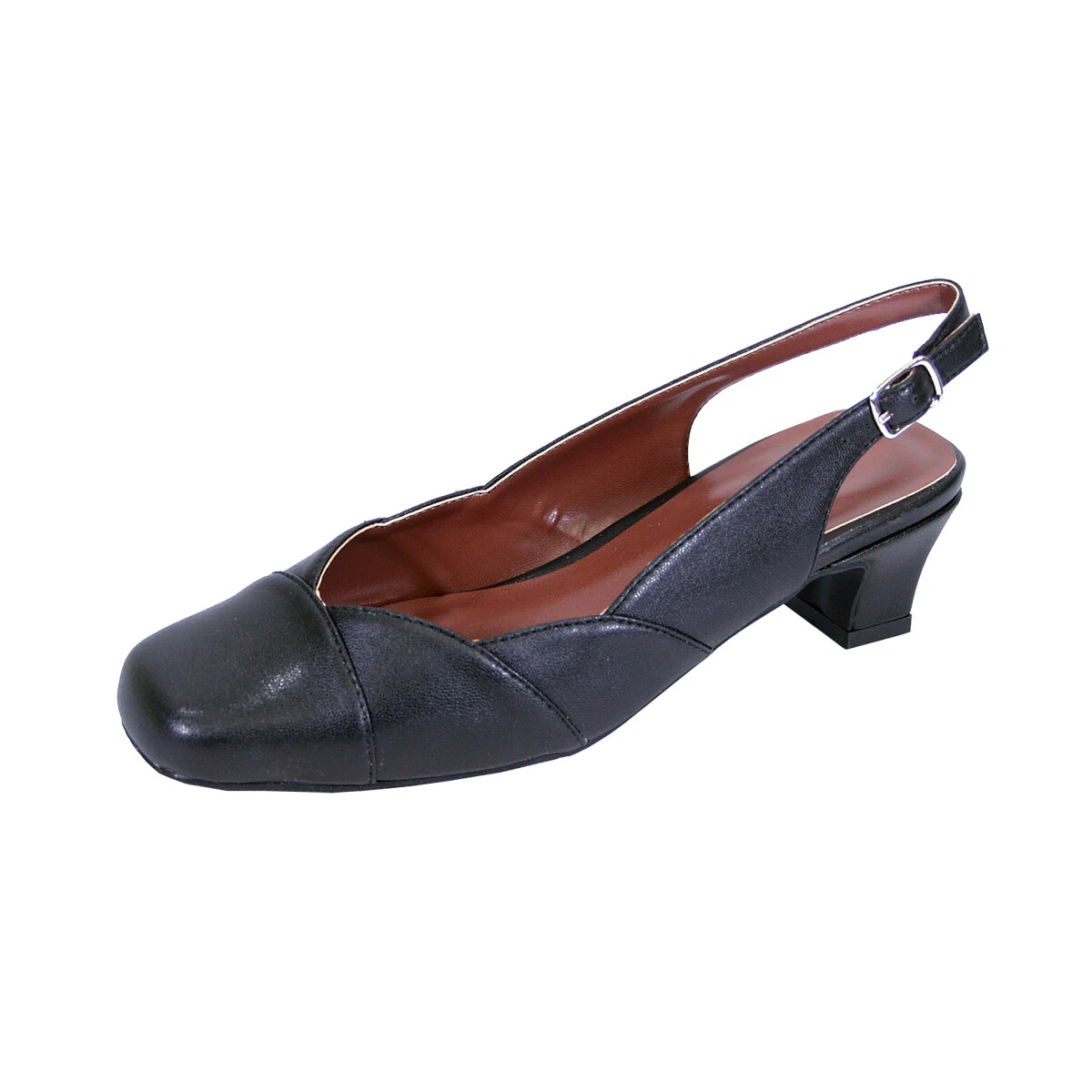 chinese dress ladies Amazon black kitten heel main image 0