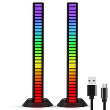 32 Bit Colorful Sound Pickup Ambient Lights with App Control-Gaming, Car  More