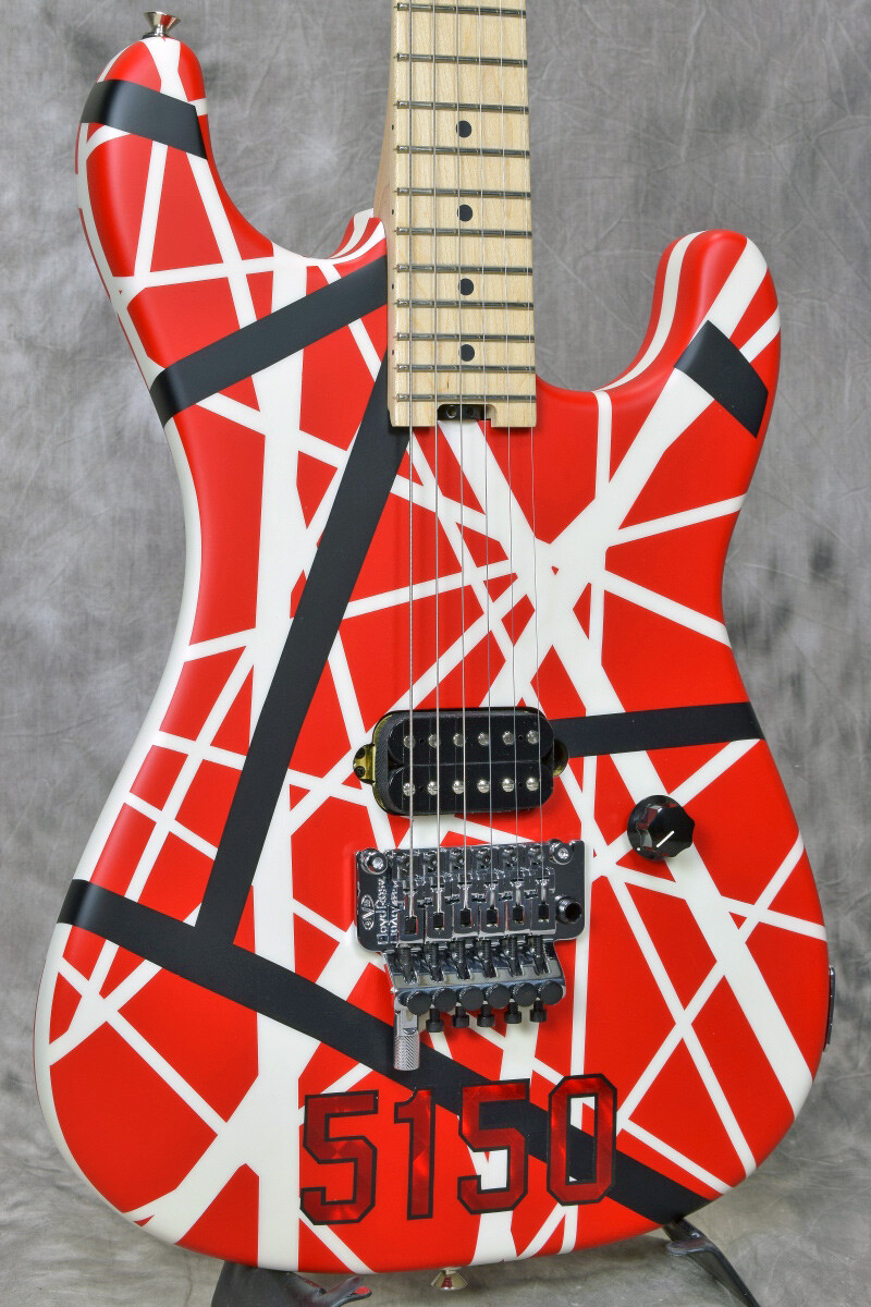EVH Striped Series 5150 Red with Black and White Stripes Van EVH Striped Series 5150 Red with Black and White Stripes Van