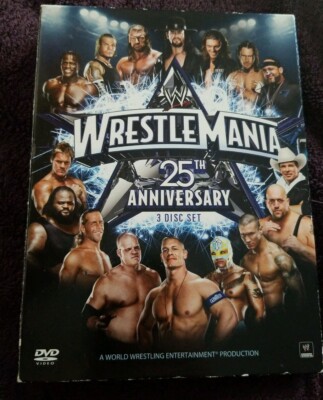 スポーツ・フィットネス WRESTLEMANIA 25TH ANNIVERSARY 3 DISC SET WWE WrestleMania XXV 25th Anniversary 3 Disc Set 2009 DV1