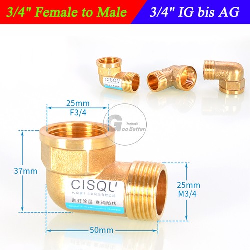 Adaptador de montaje de codo de latón BSPT 1/8" - 1" hembra/macho conector de codo reductor - Imagen 26 de 55