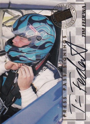 PRESSEAUSWEIS 1998 TIM FEDEWA #35 SIGNINGS AUTOGRAMMKARTE