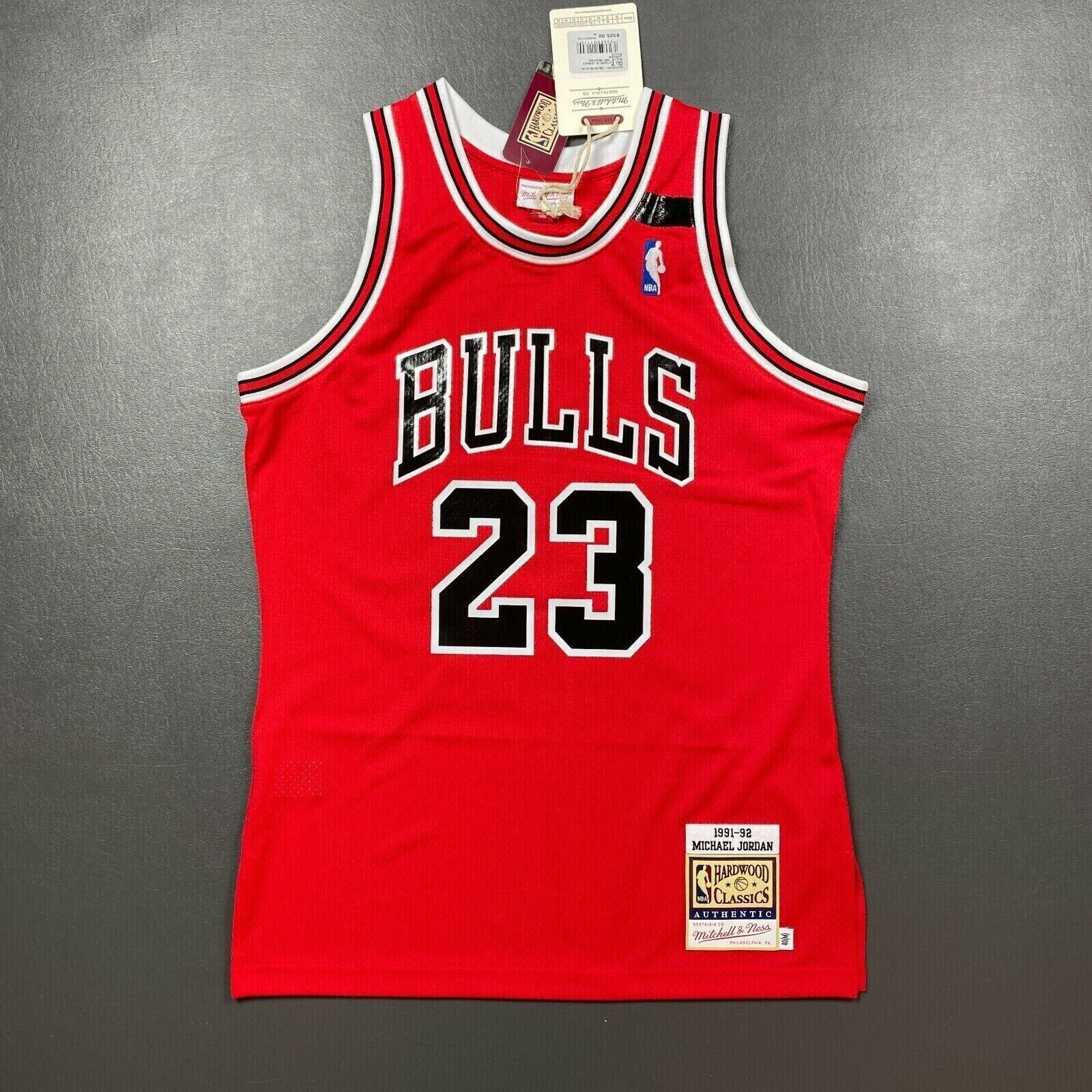 100% Authentic Michael Jordan Mitchell Ness 91 92 Bulls Jersey