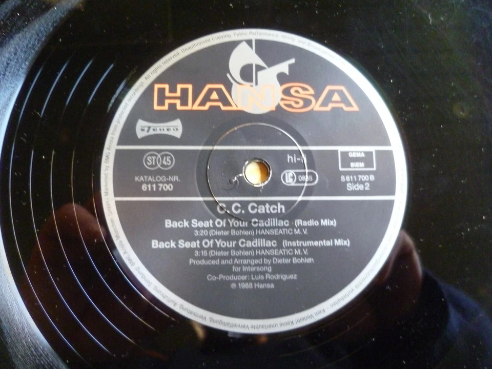 Backseat of your cadillac C C Catch - Image 4 of 4