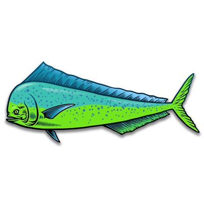 MAHI MAHI Fish Sticker Decal