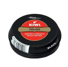 Kiwi Paste Shoe Polish - Dark Tan and black 40g
