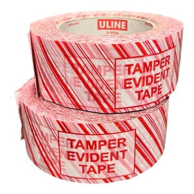 Uline 2 Inch Tamper Evident Packing Tape S-9926 Industrial 2.5MIL Moving/Packing
