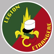 STICKER LEGION ETRANGERE LEGIO PATRIA NOSTRA KEPI BLANC ARMEE PARACHUTISTE LZ040