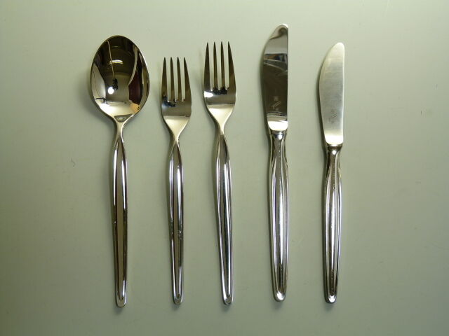 WMF Silver .800 Cutlery - ZURICH Pattern - 5 Piece Place Set / Setting