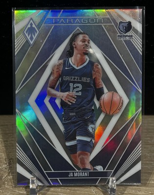 2023-24 Panini Phoenix Paragon Ja Morant Silver Prizm #22 Memphis Grizzlies
