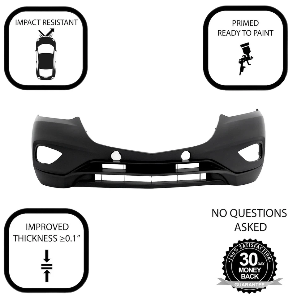 Cubierta de parachoques delantero para Mazda CX-9 GS GT Sport Touring 2013-2015 con orificios de lámpara antiniebla Foto 3 de 4