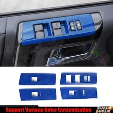 For Toyota 4Runner 10-23 Bright Blue Inner Window Door Lock Control Switch Trim