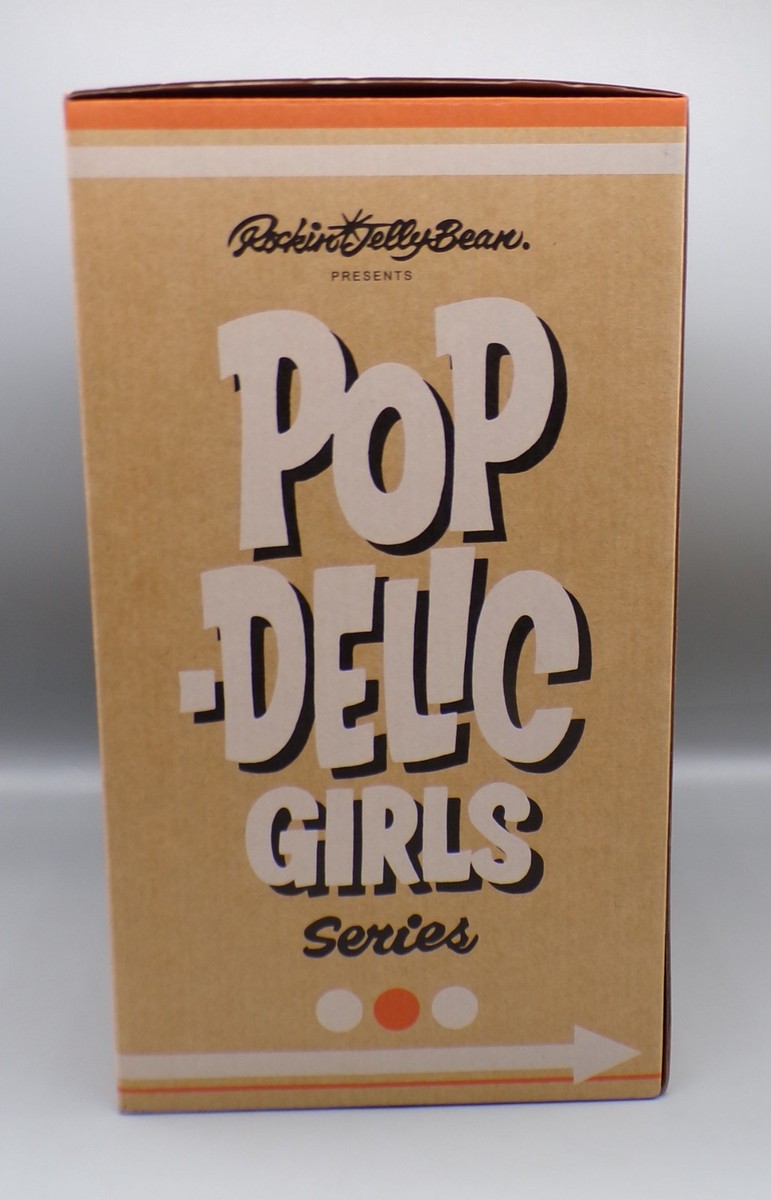ROCKIN JELLY BEAN Devil's CHEERLEADER Yellow EROSTIKA Figure w/Box