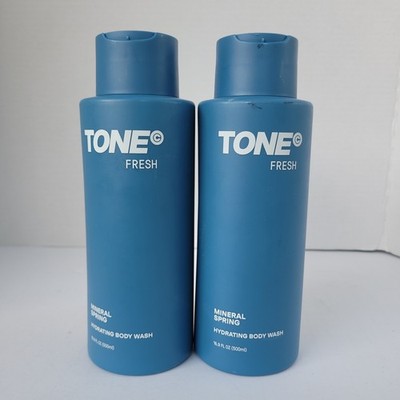 2 PACK - Tone Fresh Mineral Spring Hydrating Body Wash 16.9fl oz