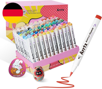 Arrtx 120 Acrylstifte FüR Steine Wasserfest, Graffiti Acrylstifte Marker Pinsel