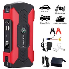Car Jump Starter Booster Jumper Box Power Bank Battery Charger Portable 99800mA