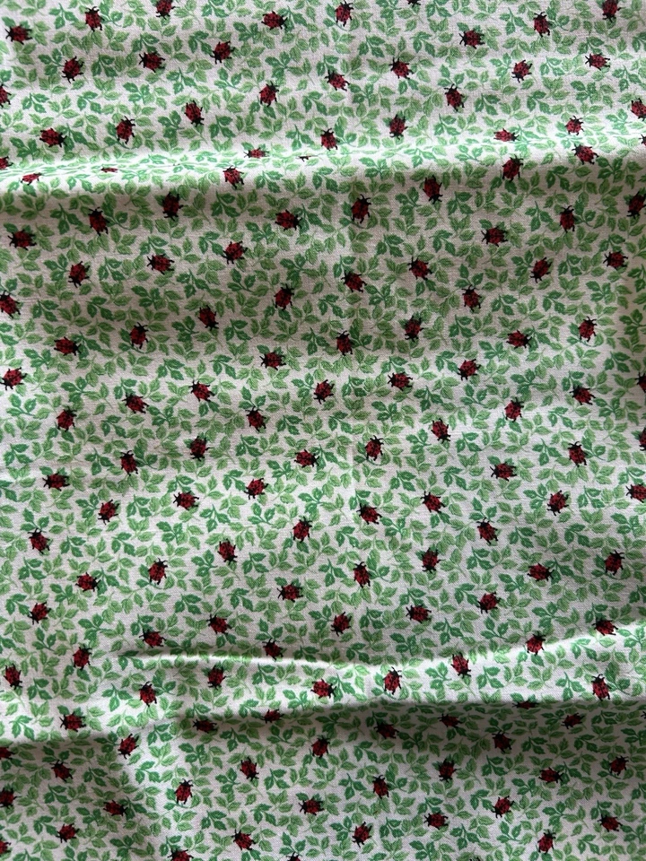 1996 Fabric Traditions #2486 Lady Bug on Green Leaves 45x36” NEW Vintage - Image 4 of 4