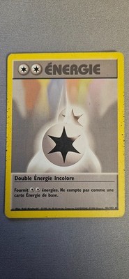 Set 2x Doppelte Farblose Energie 96/102 Base Set Französisch Wizards Pokemon