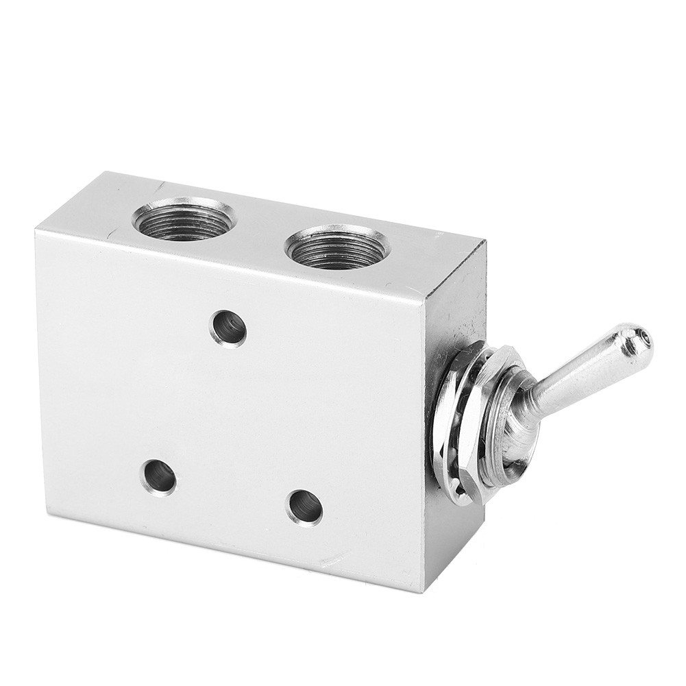 G1/8inch 2-Position Toggle Switch Valve 5 Way Mechanical Pneumatic Knob Switch