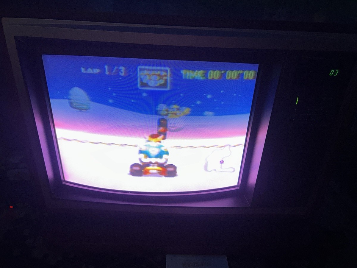 vintage sony trinitron Gaming CRT tv Wood Kv-2647R w Remote Manual