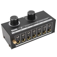 QH 06 6 Input 1 Output Audio Switcher 6 In 1 Out Audio Signal Selector