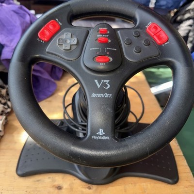 V3 Racing Wheel For Playstation PS1 Steering Wheel 